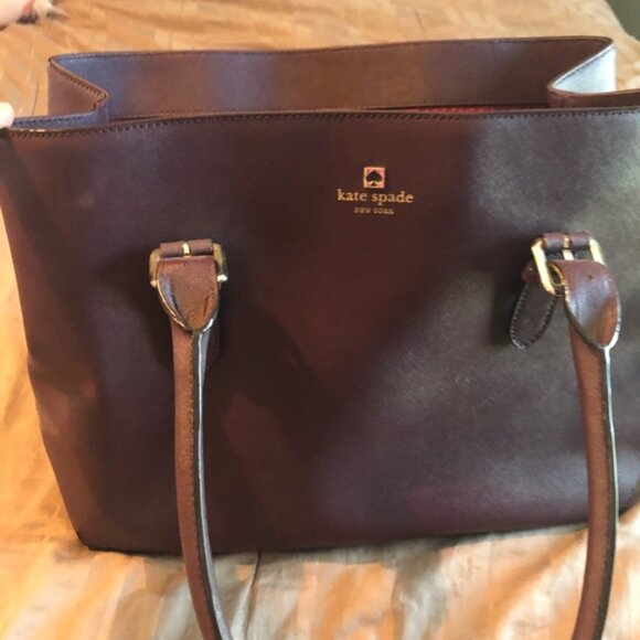 Plum Colored Kate Spade Tote - Picture 2 of 8